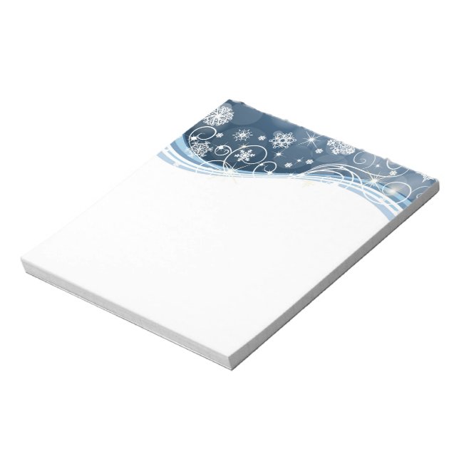 Holiday Snowflakes Notepad (Rotated)