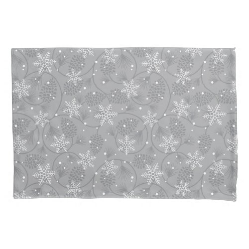Holiday Snowflakes Pillow Case