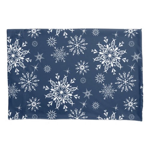 Holiday Snowflakes Pillow Case