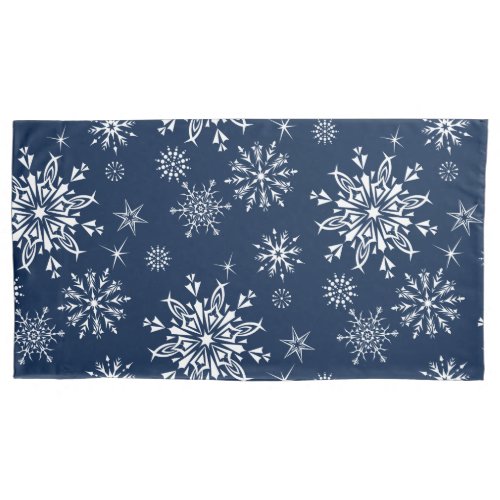 Holiday Snowflakes Pillow Case