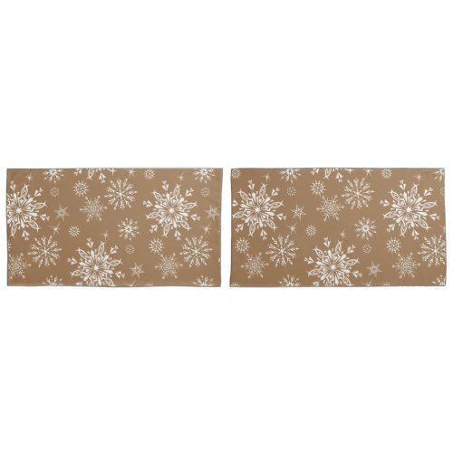 Holiday Snowflakes Pillow Case Set