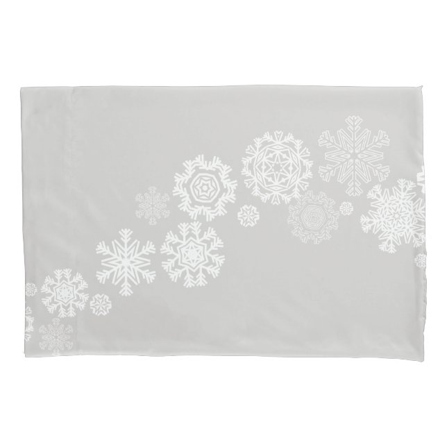 Holiday Snowflakes Pillowcase (Front)