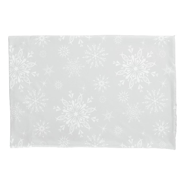Holiday Snowflakes Pillowcase (Front)