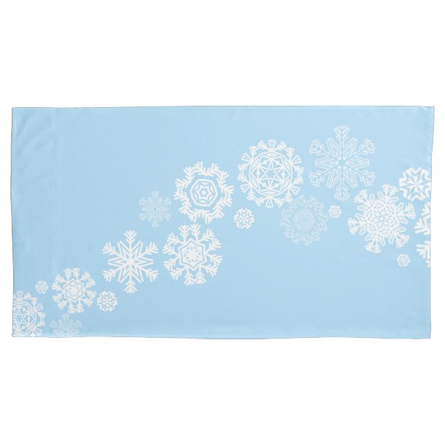 Holiday Snowflakes Pillowcase (Front)