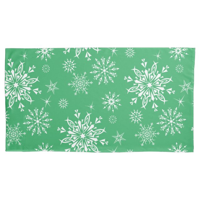 Holiday Snowflakes Pillowcase (Front)