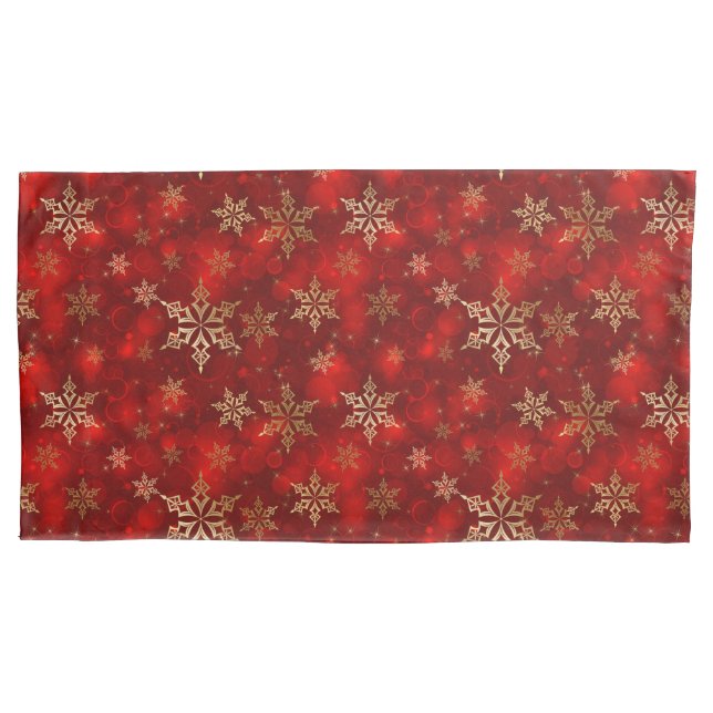 Holiday Snowflakes Pillowcase (Front)
