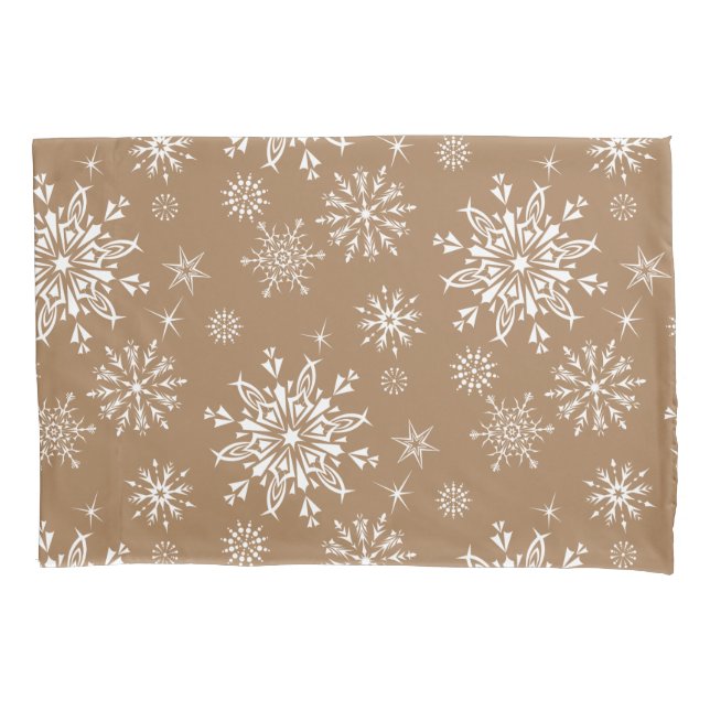Holiday Snowflakes Pillowcase (Front)