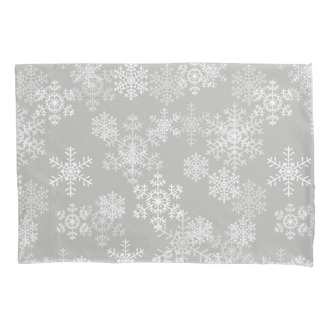 Holiday Snowflakes Pillowcase (Front)