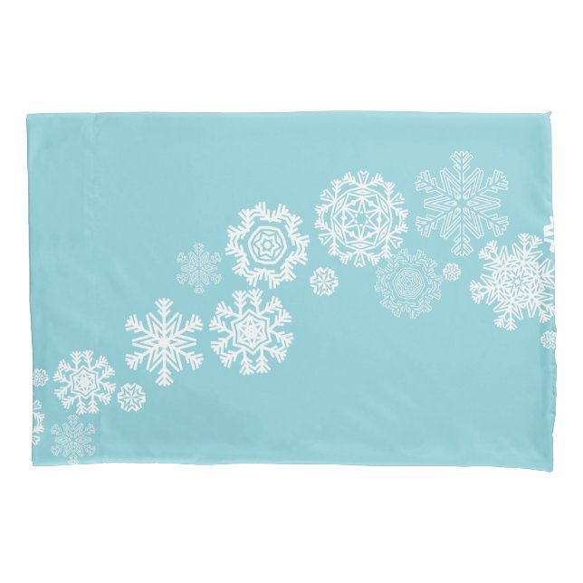 Holiday Snowflakes Pillowcase (Front)