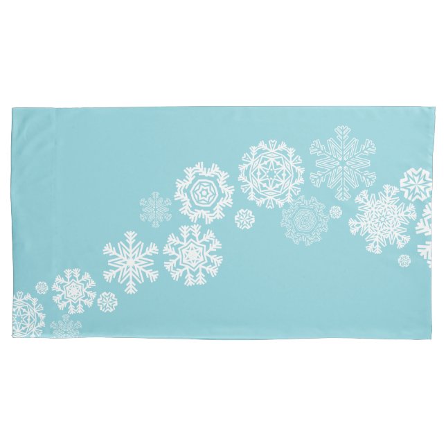 Holiday Snowflakes Pillowcase (Front)