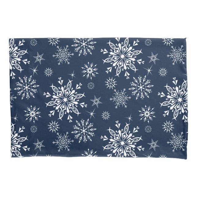 Holiday Snowflakes Pillowcase (Front)