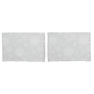 Holiday Snowflakes Pillowcase Set
