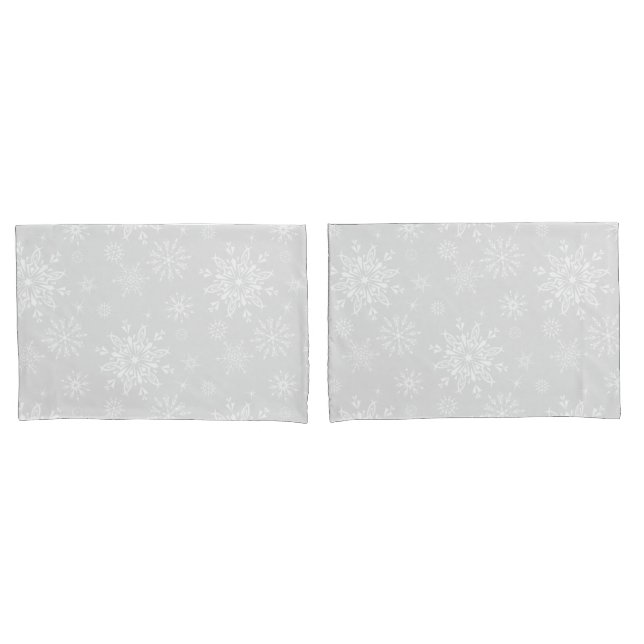 Holiday Snowflakes Pillowcase Set (Front-Set)