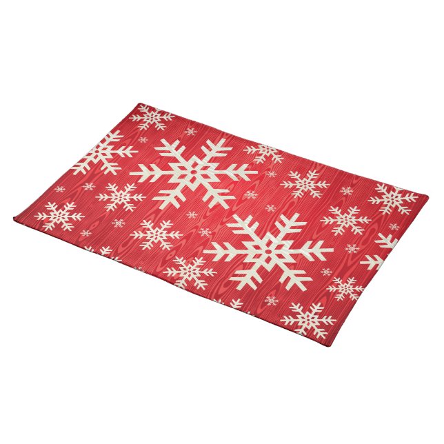 Holiday Snowflakes Placemat (On Table)