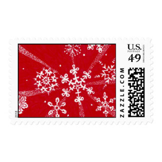 Holiday Snowflakes Postage