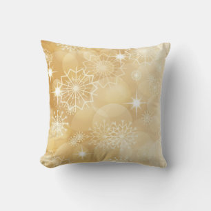 Holiday Snowflakes Throw Pillow