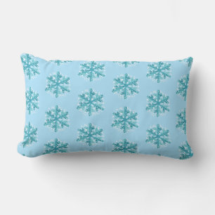 Holiday Snowflakes Throw Pillow