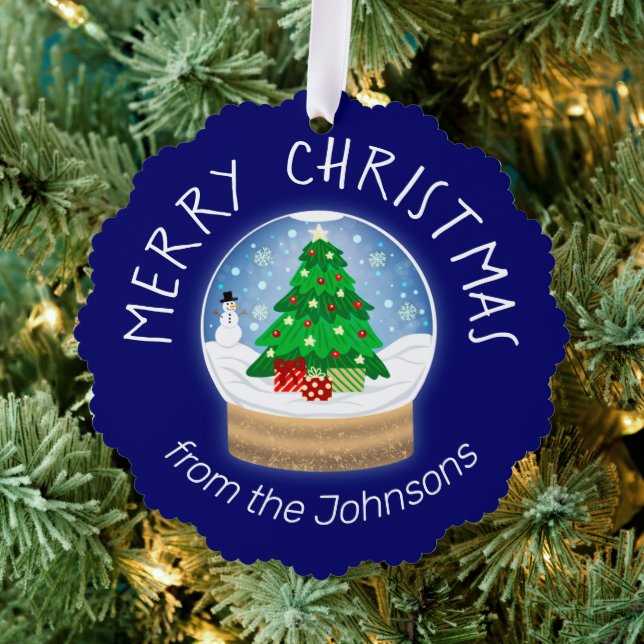 Holiday Snowglobe Ornament Card (Insitu (Tree))