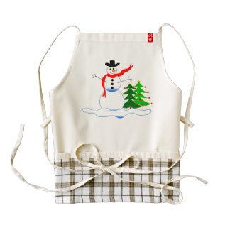 Holiday Snowman Apron
