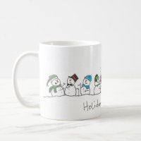 Holiday Snowman Celebration Coffee Mug