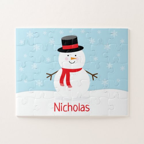 Holiday Snowman Christmas Kids Puzzle