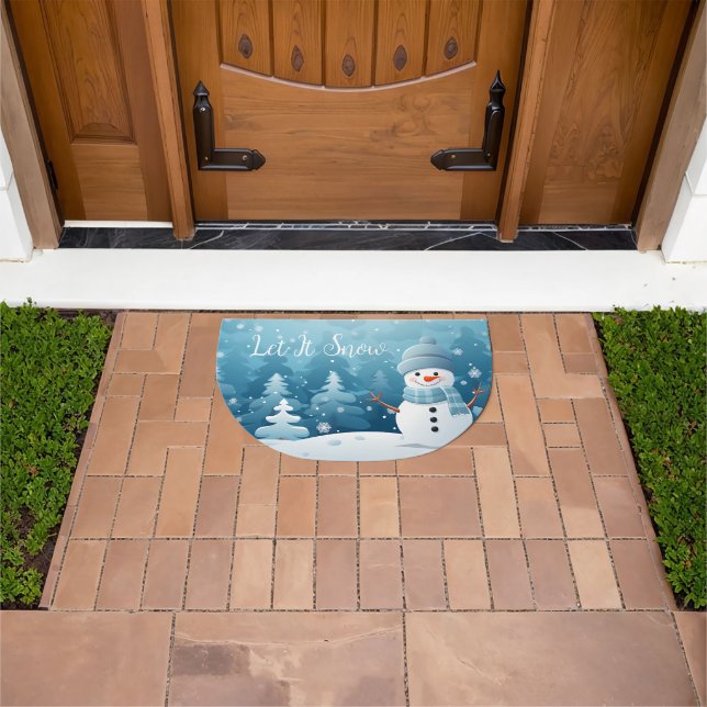 Holiday Snowman Doormat (Outdoor)