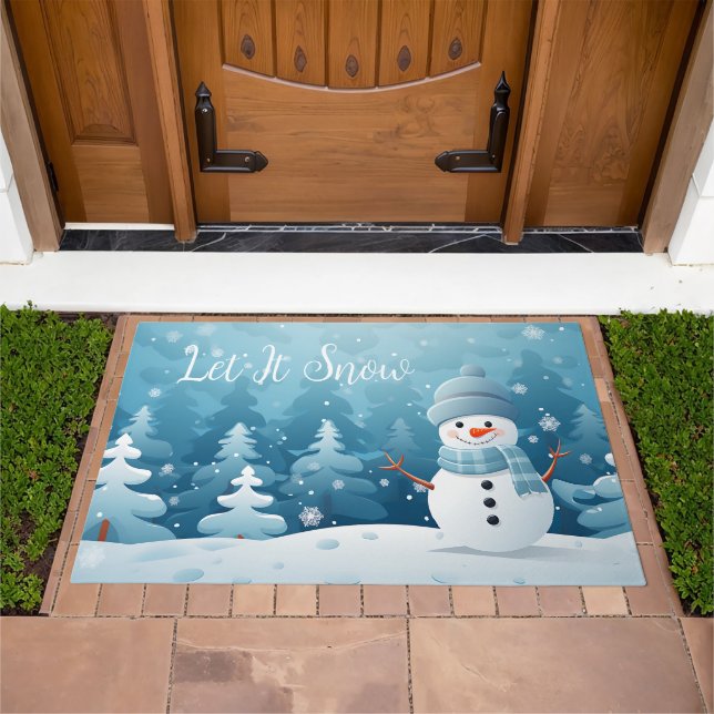 Holiday Snowman Doormat (Outdoor)