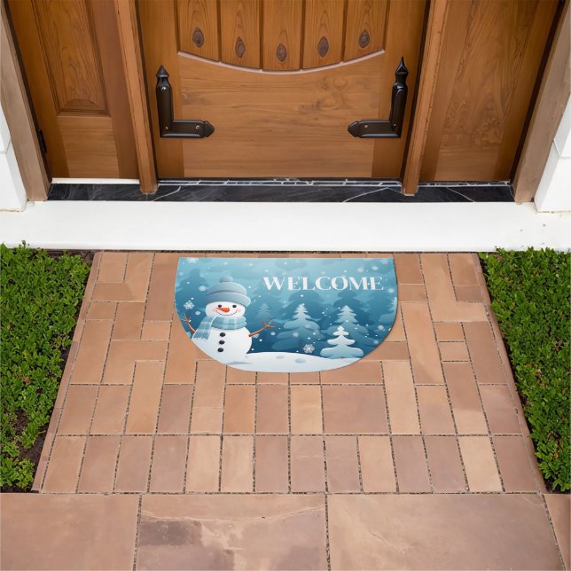 Holiday Snowman Doormat (Outdoor)