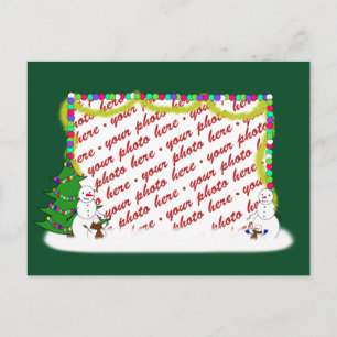 Holiday Snowman Family Photo Frame