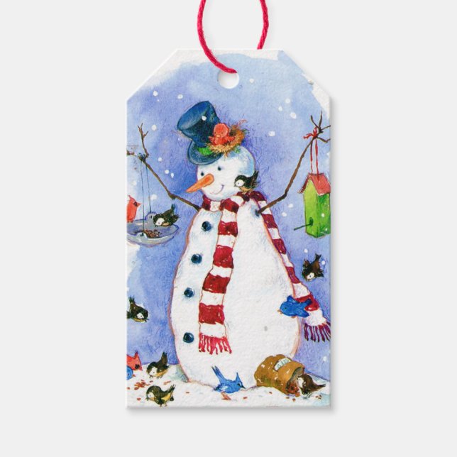 Holiday Snowman Gift Tag (Front)
