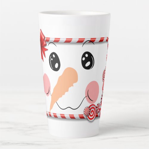 Holiday Snowman Latte Mug