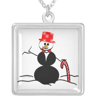 snowman necklace