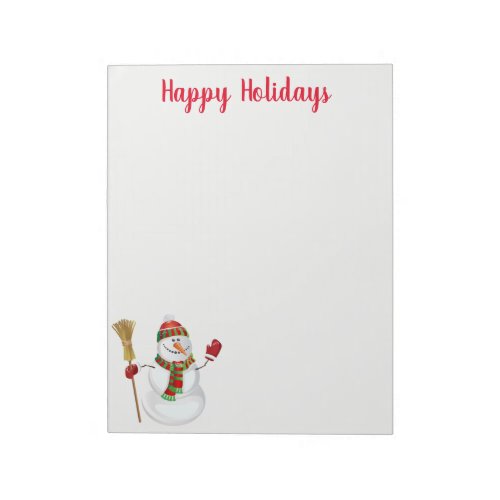 Holiday Snowman Notepad