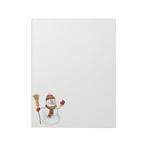 Holiday Snowman Notepad