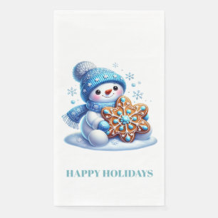 Holiday Snowman  Paper Guest Towels