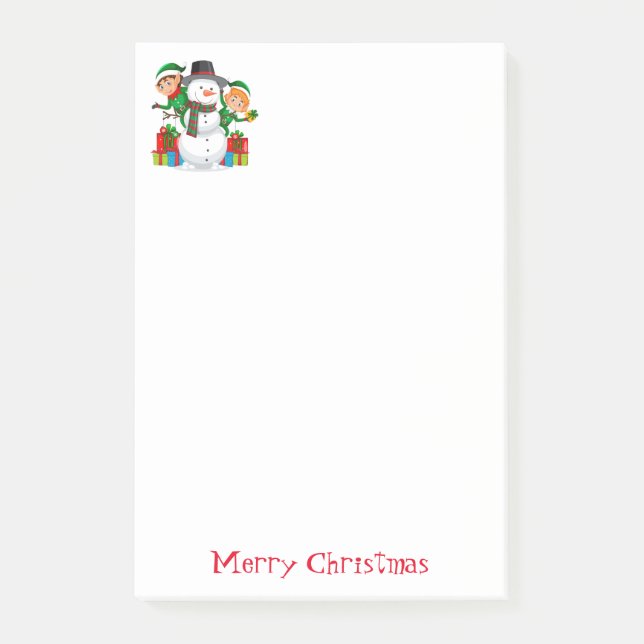 Holiday Snowman  Post-it Notes (Front)