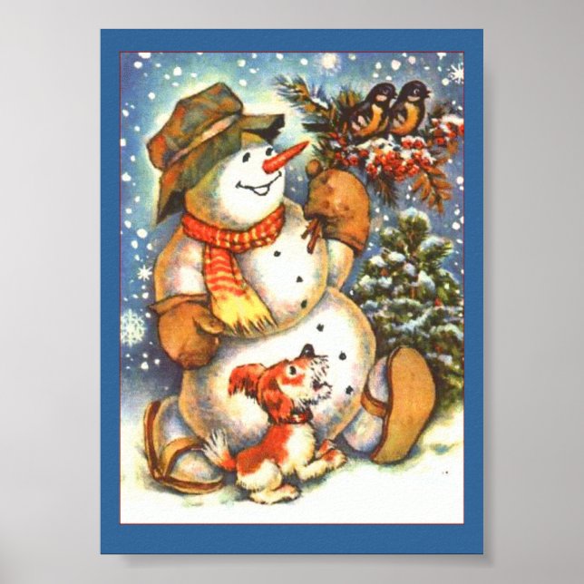 Holiday Snowman Poster (Front)