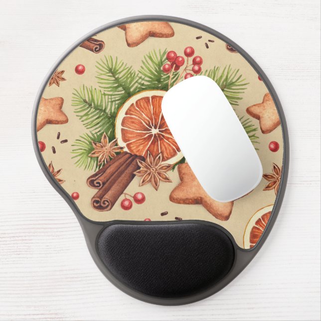 Holiday Spice Gel Mouse Pad (Left Side)