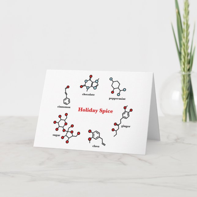 Holiday Spice Molecule Card (Front)