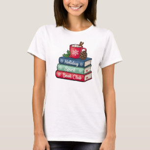 Holiday Spirit Book Club T-Shirt Book Lovers