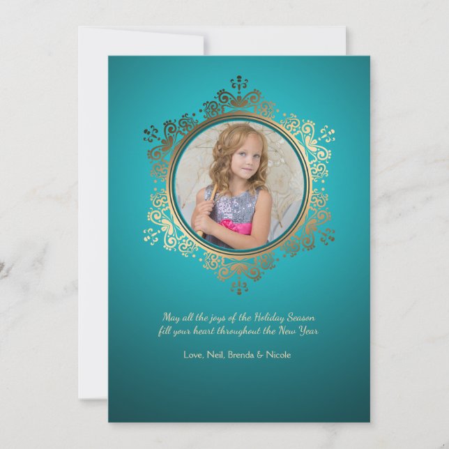 Holiday Spirit Photo Card (Front)