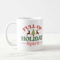 Holiday Spirit Retro Groovy Christmas Holidays Coffee Mug