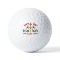 Holiday Spirit Retro Groovy Christmas Holidays Golf Balls