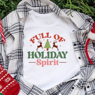 Holiday Spirit Retro Groovy Christmas Holidays T-Shirt