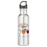Holiday Spirit Stainless Steel Water Bottle
