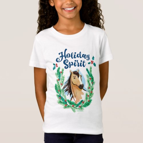 Holiday Spirit Winter Wreath Graphic T_Shirt