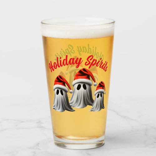 Holiday Spirits Glass