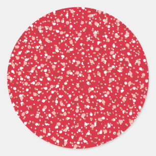 Holiday Sprinkles Red Sticker