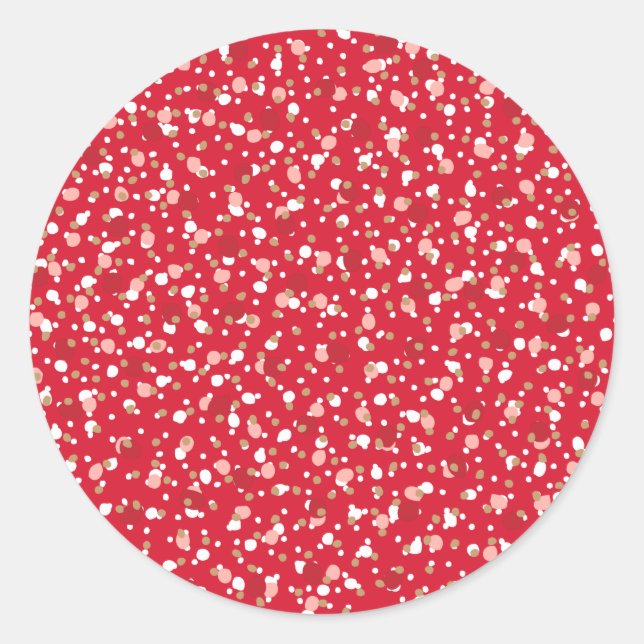 Holiday Sprinkles Red Sticker (Front)