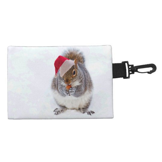 Holiday Squirrel Accessory Bag